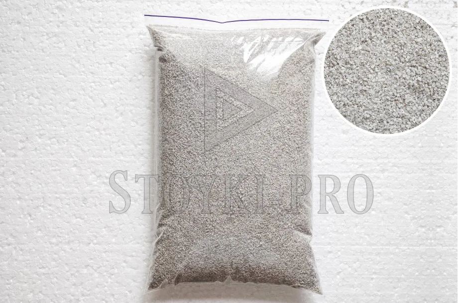 Кварцевый песок для засыпки акустических стоек 0,8–1,2 мм, 3 кг